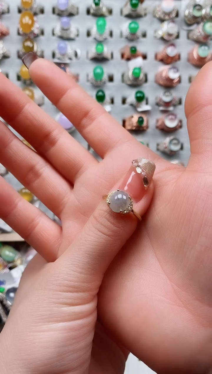 【闪购商品】翡翠戒指银S925镶嵌盘主女戒专场