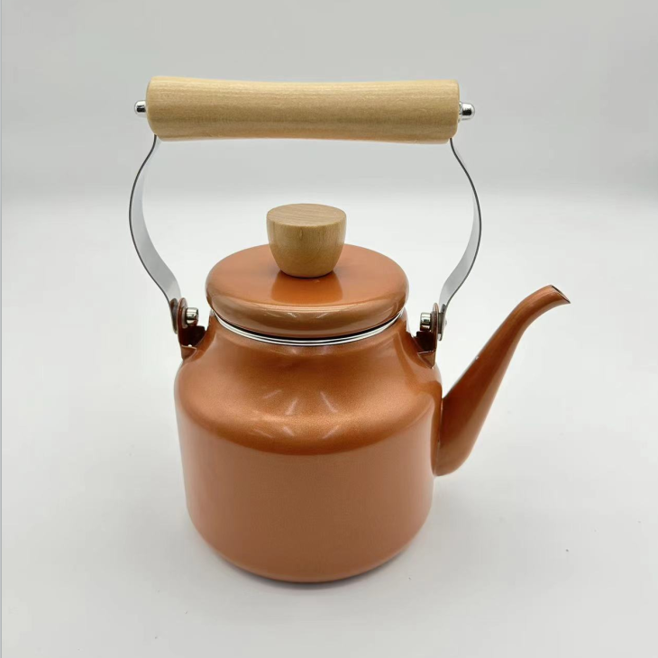 【103】1.5L烧水壶搪瓷珐琅铜壶