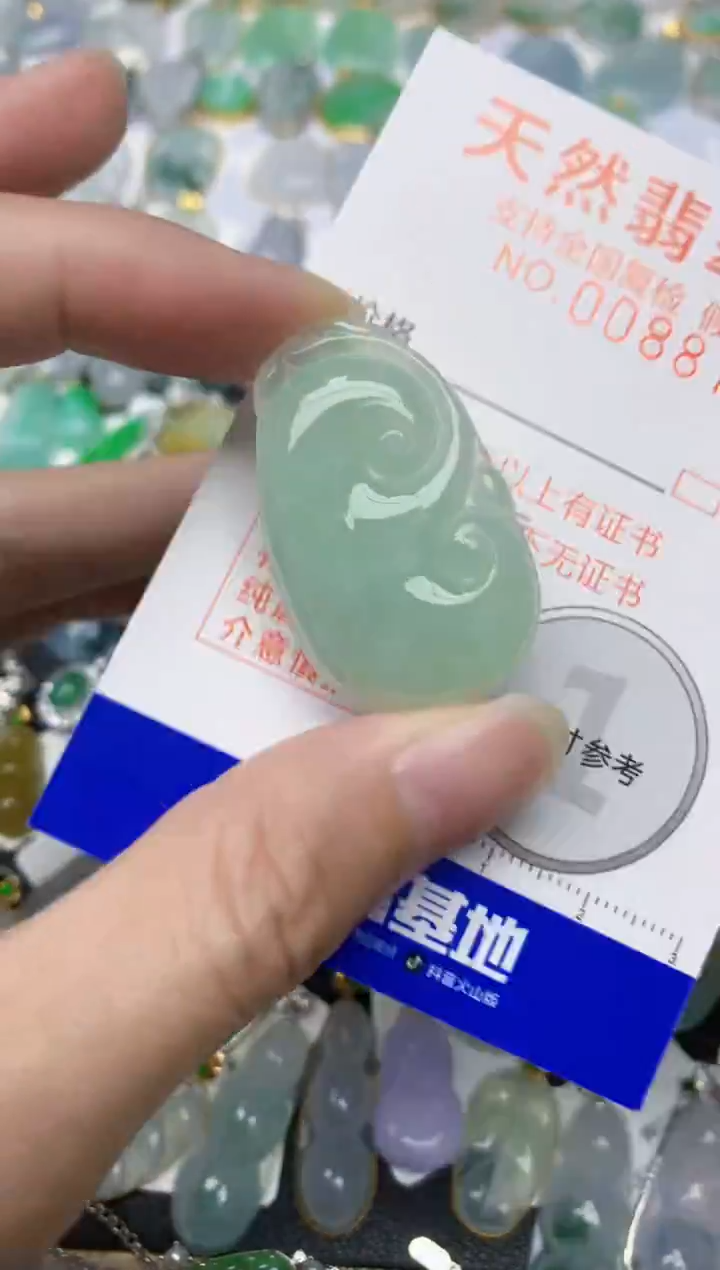 颈饰未镶嵌翡翠天然A货翡翠