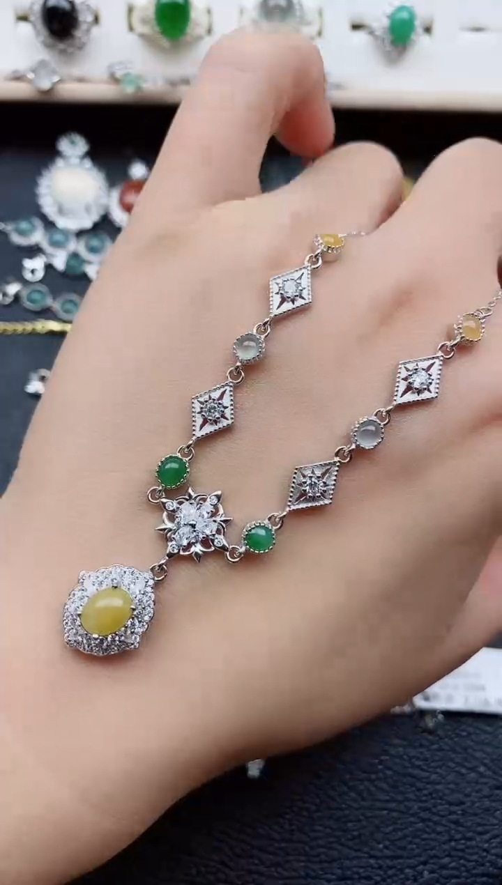 【闪购商品】翡翠戒指银S925镶嵌11111