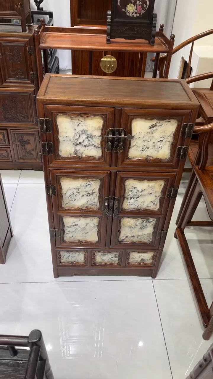 【闪购商品】贡木云石板镶嵌顶箱柜