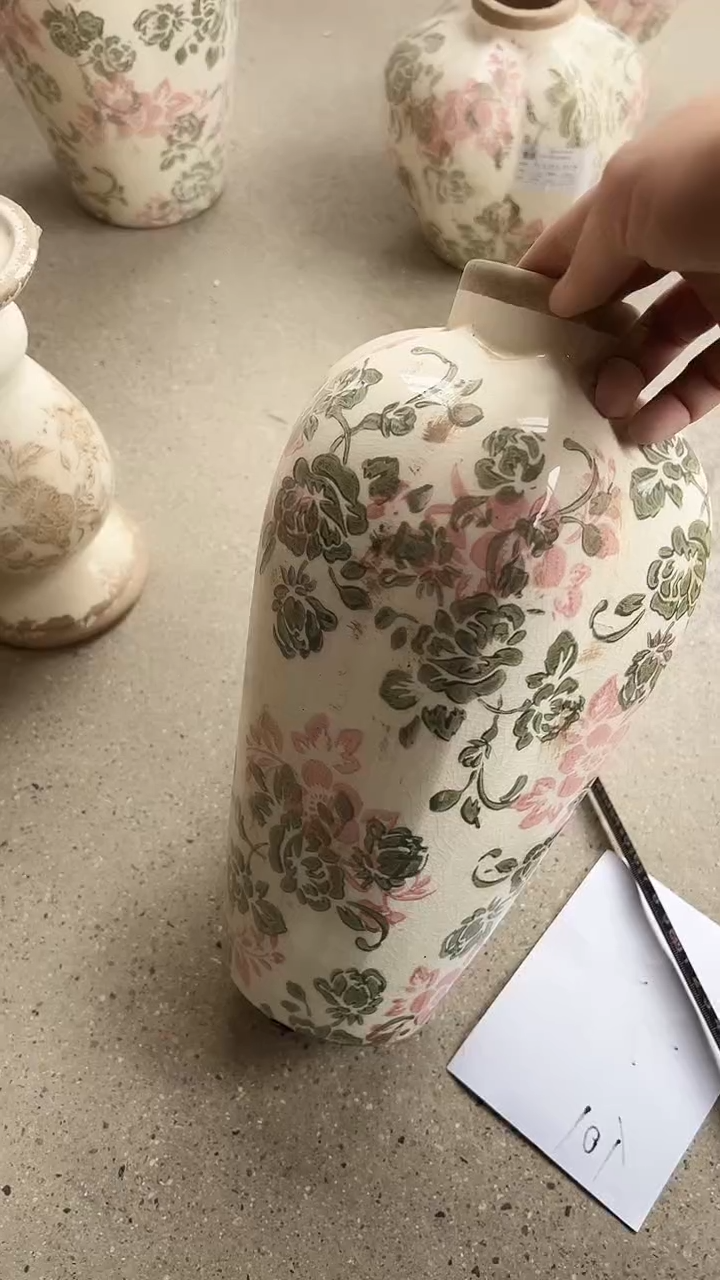 【闪购商品】陶瓷微瑕花盆高29.5cm内口4.5cm