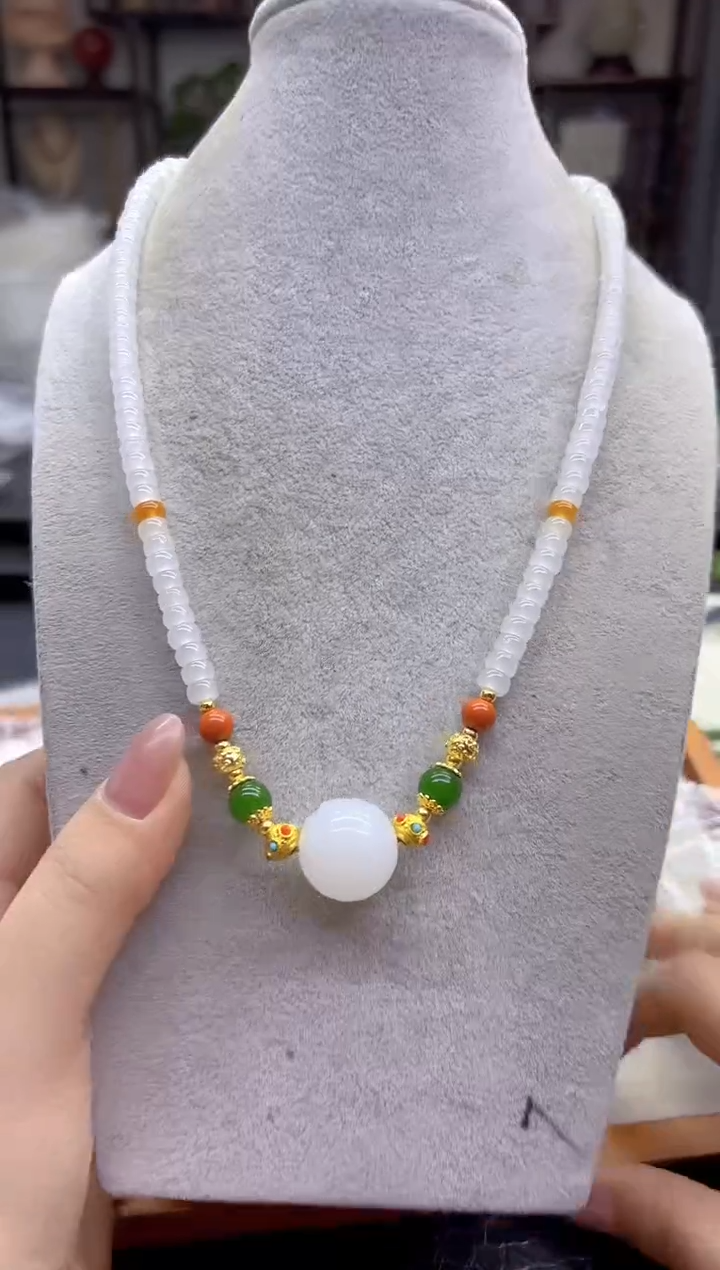 颈饰未镶嵌和田玉DIY款M293