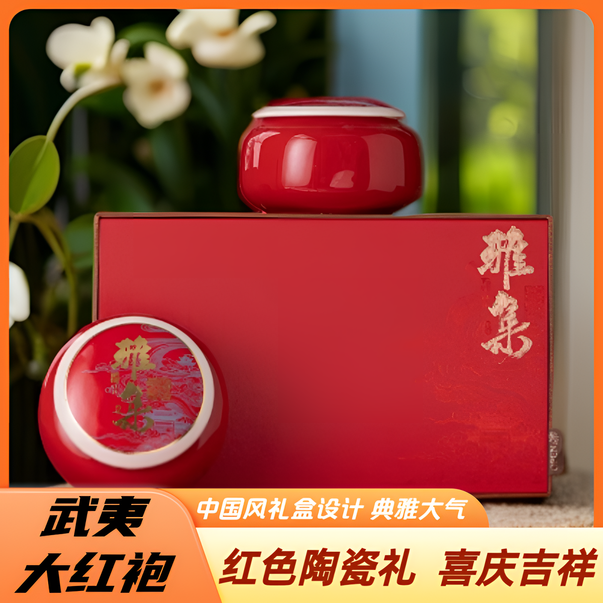 【雅集-红】2025年新茶大红袍双陶罐礼盒装150g