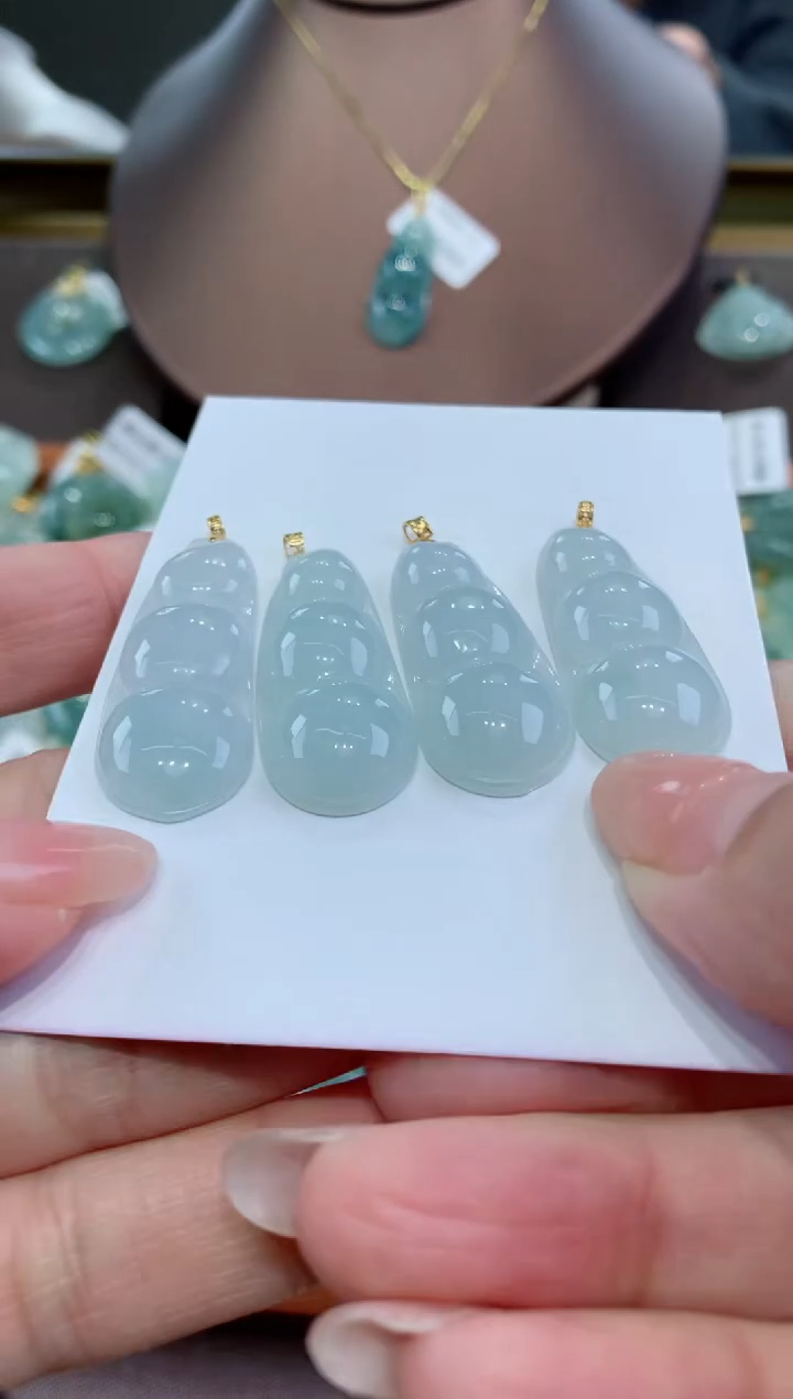 【闪购商品】翡翠颈饰18K金镶嵌多样性发其一