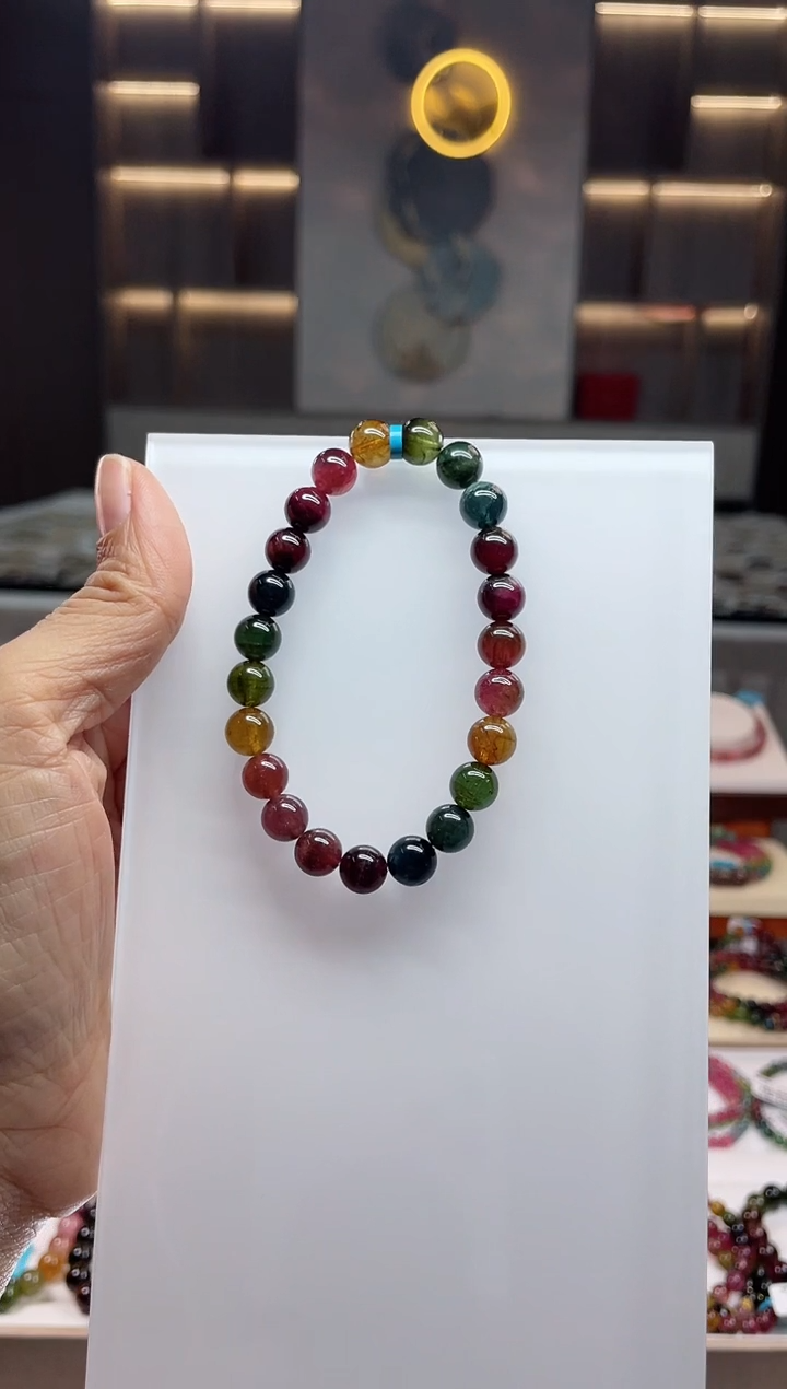 单圈手串未镶嵌碧玺（多样性发一条）Q