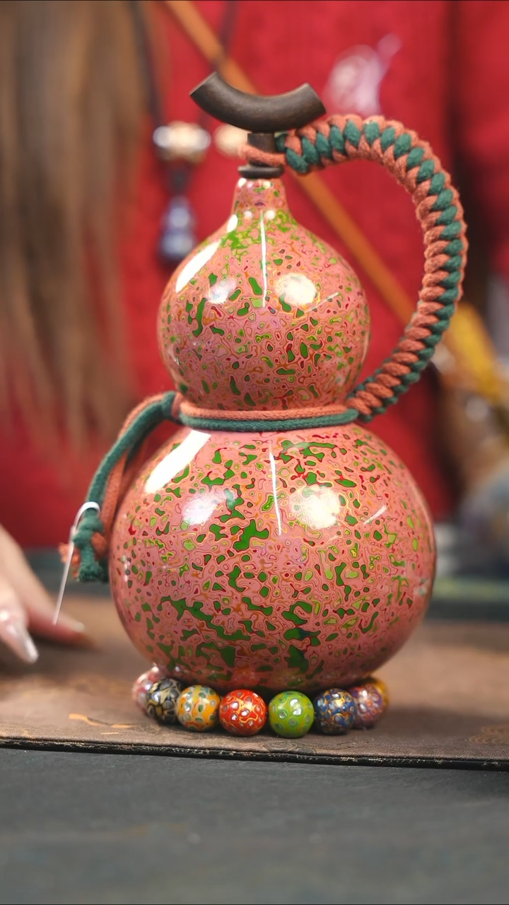 【闪购商品】WF260漆艺酒葫芦不包手串及旋转底座