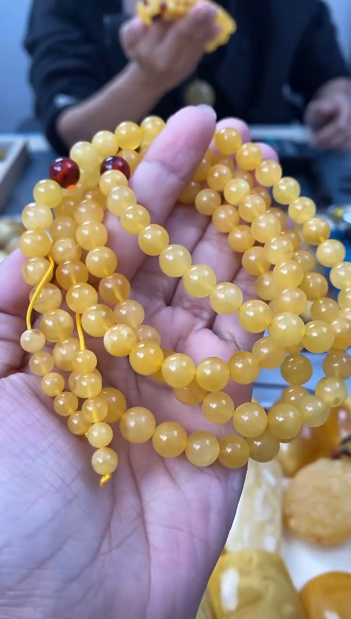 【闪购商品】琥珀裸石未镶嵌天然琥珀蜜蜡108