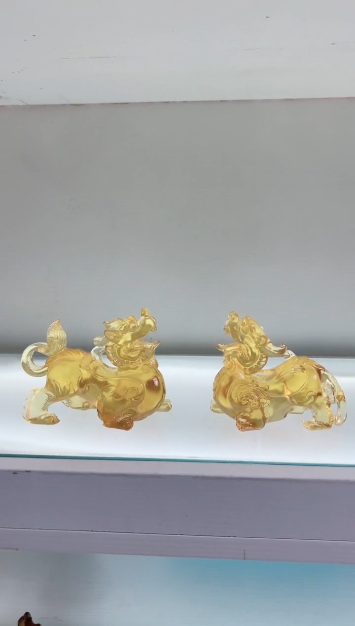 【闪购商品】茶宠古法琉璃金色貔貅