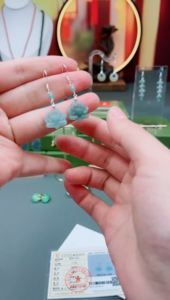 未镶嵌翡翠耳饰x060000