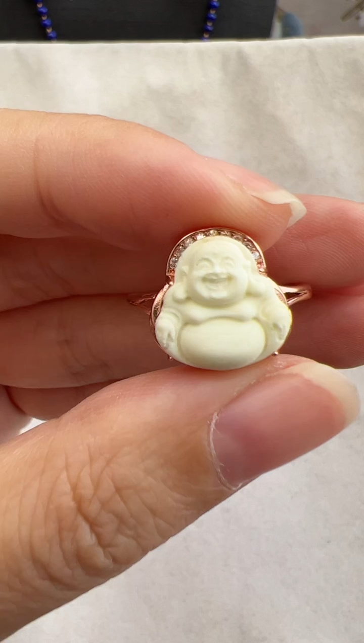 【闪购商品】琥珀裸石银S925镶嵌10118230-戒指