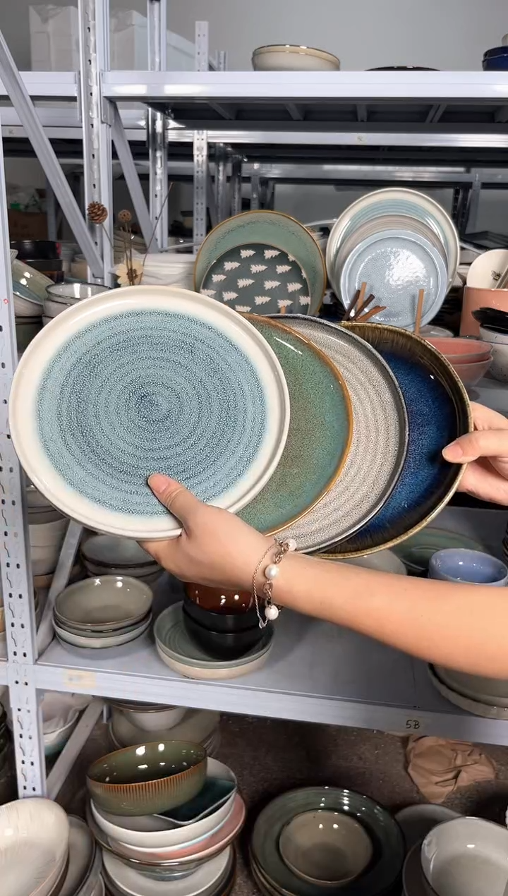 瓷片外贸尾货瑕疵满20包邮X4 小盘组合