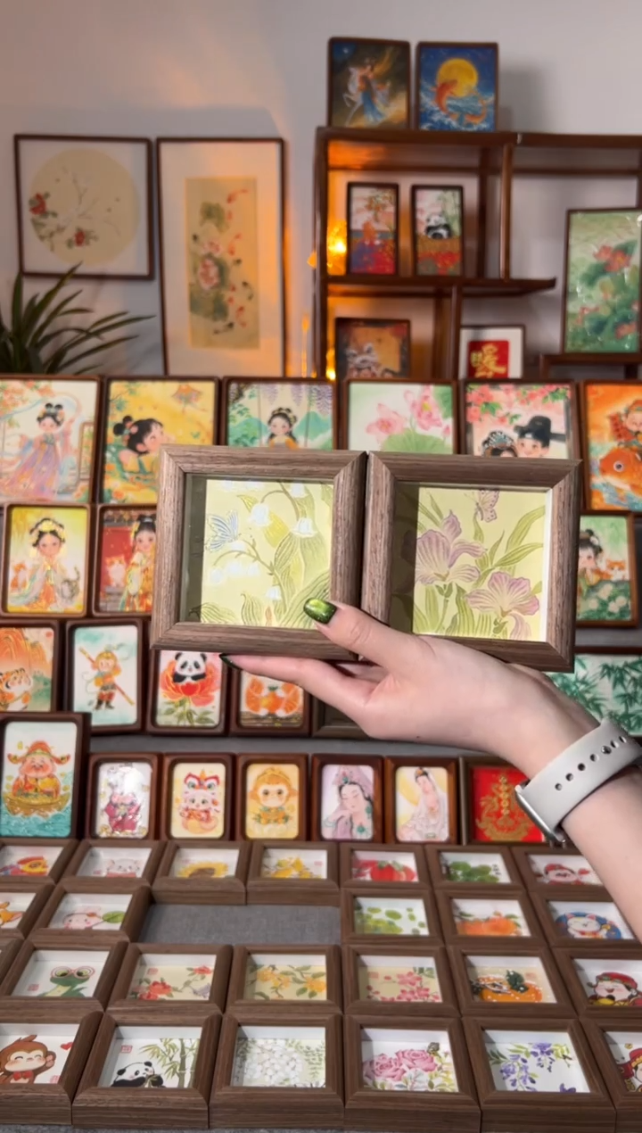 【闪购商品】国画鸢尾花蝴蝶 铃兰花蝴蝶 一组11