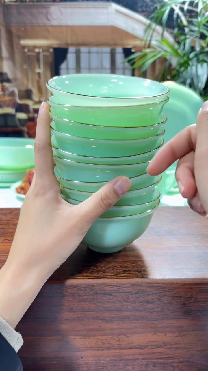 【闪购商品】...4.5英寸玉瓷碗10个口径11.5厘米