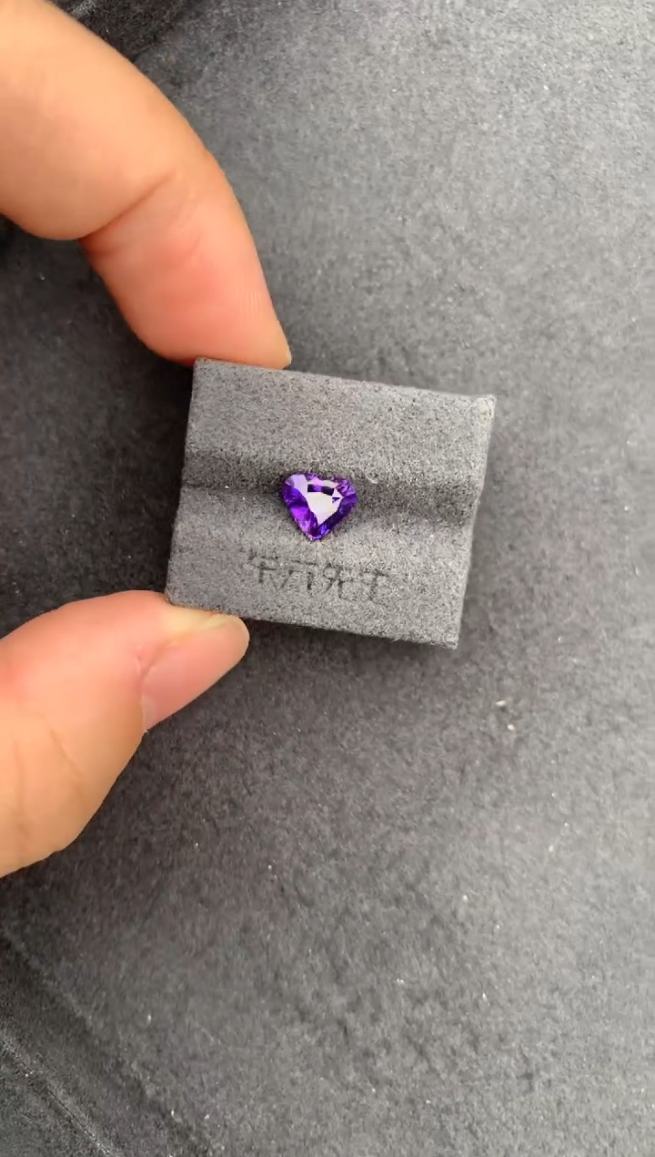 裸石彩色蓝宝石1.2ct紫蓝宝 GE 定制