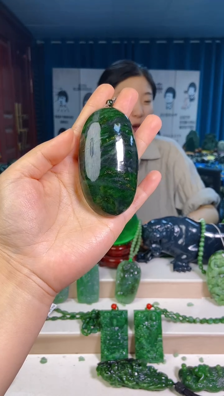 和田玉未镶嵌挂件1