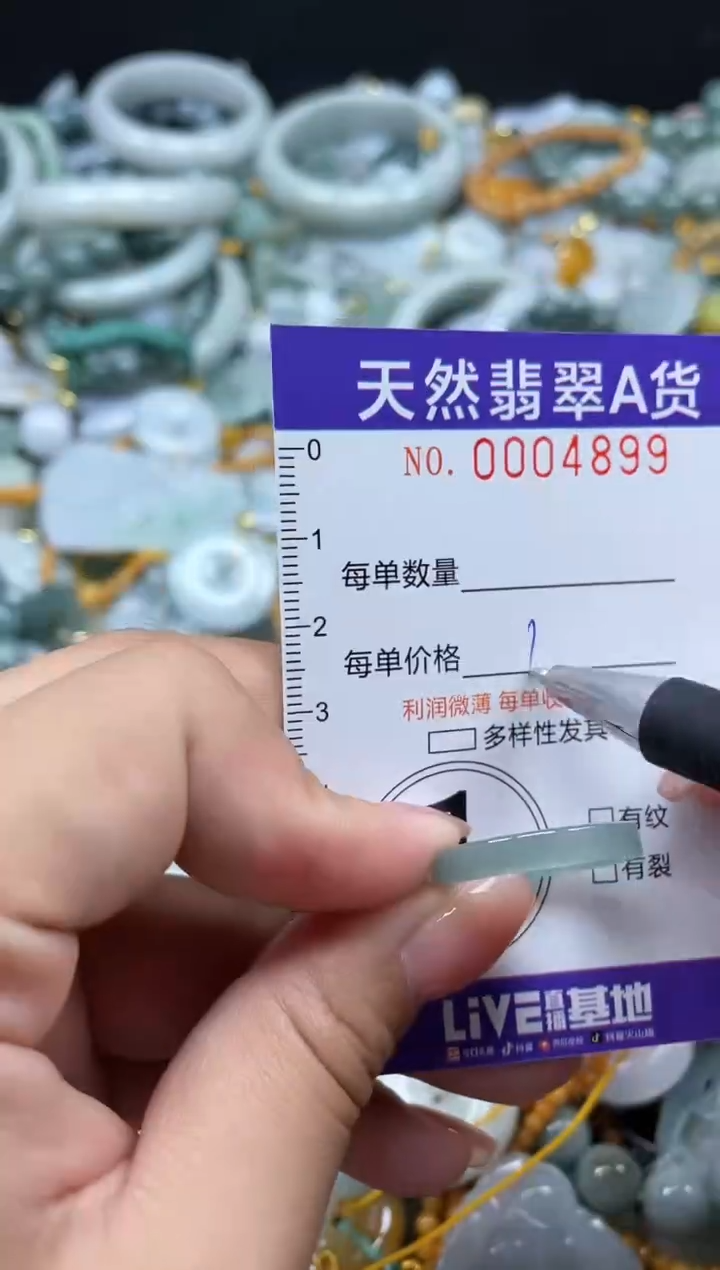 翡翠未镶嵌颈饰04899