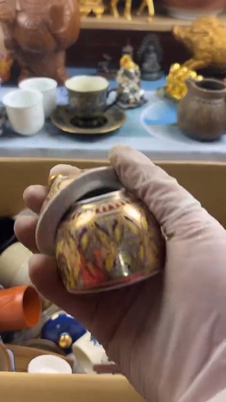 瓷片桃**酱英歌瓷器满28包邮