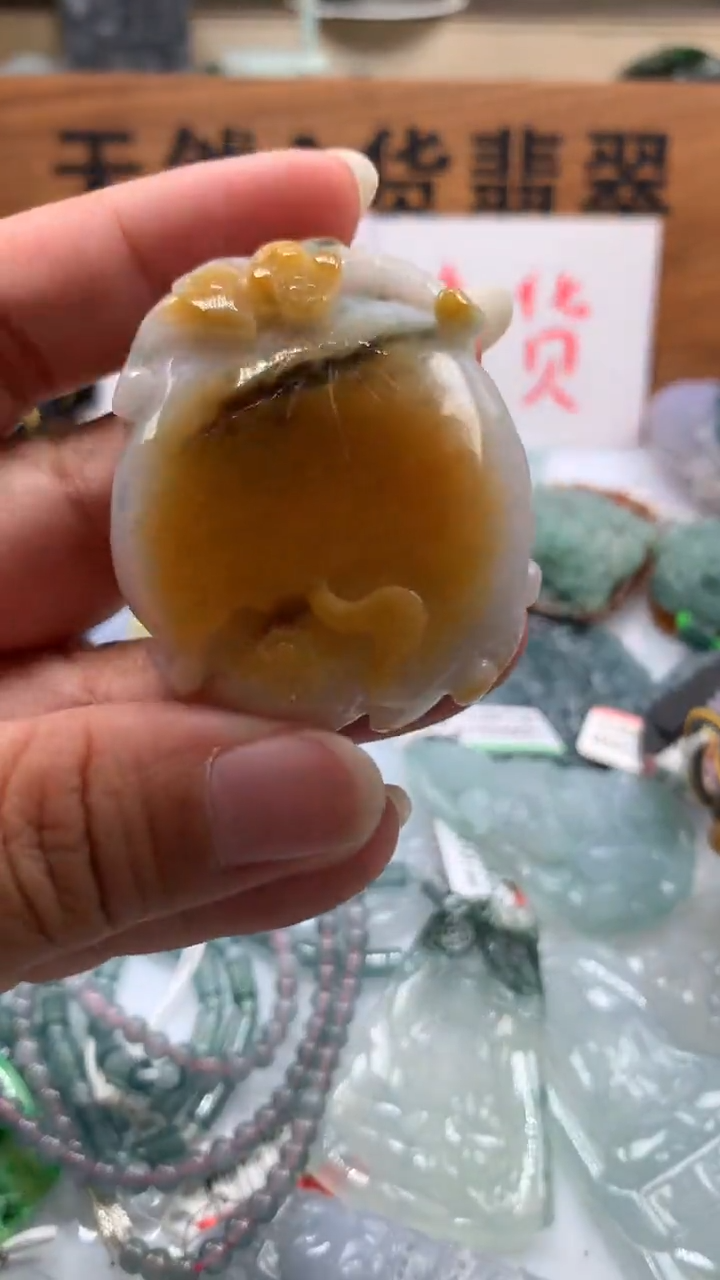 【闪购商品】翡翠颈饰未镶嵌保真天然A货翡翠