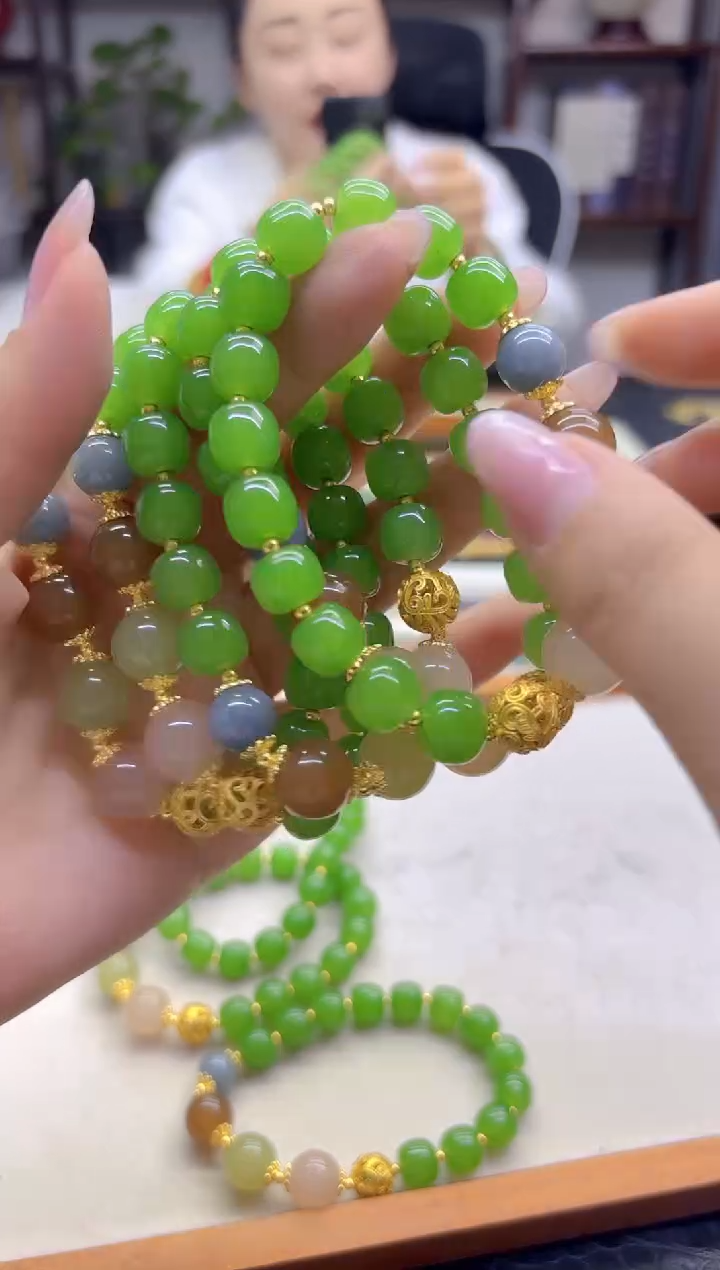 未镶嵌手链和田玉DIY款S954
