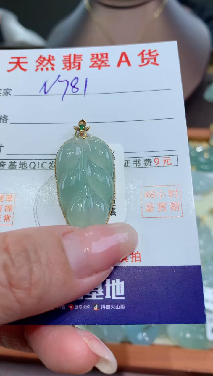 【闪购商品】翡翠颈饰未镶嵌天然翡翠A货挂件