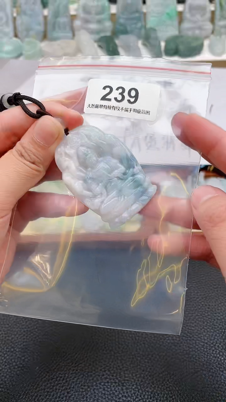颈饰未镶嵌翡翠天然缅甸翡翠A货239
