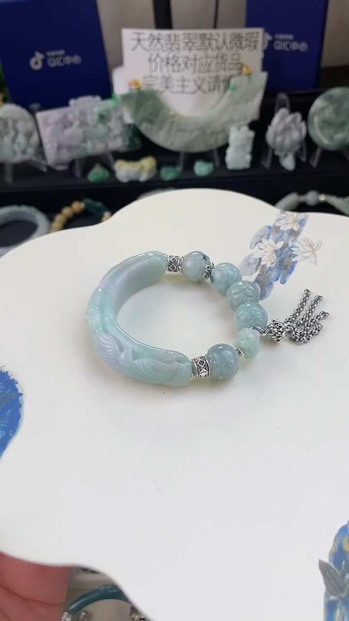 未镶嵌手链翡翠小*手工定制默认微瑕主播介绍为准