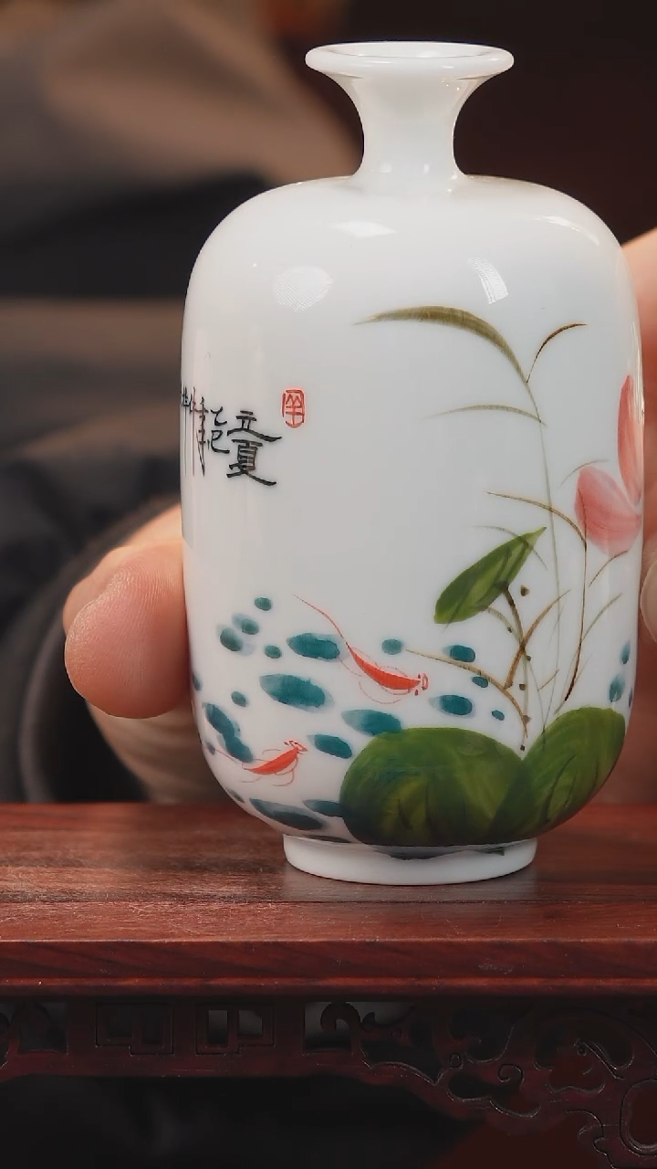 【闪购商品】摆件釉下五彩纯手工手绘原创瓷器