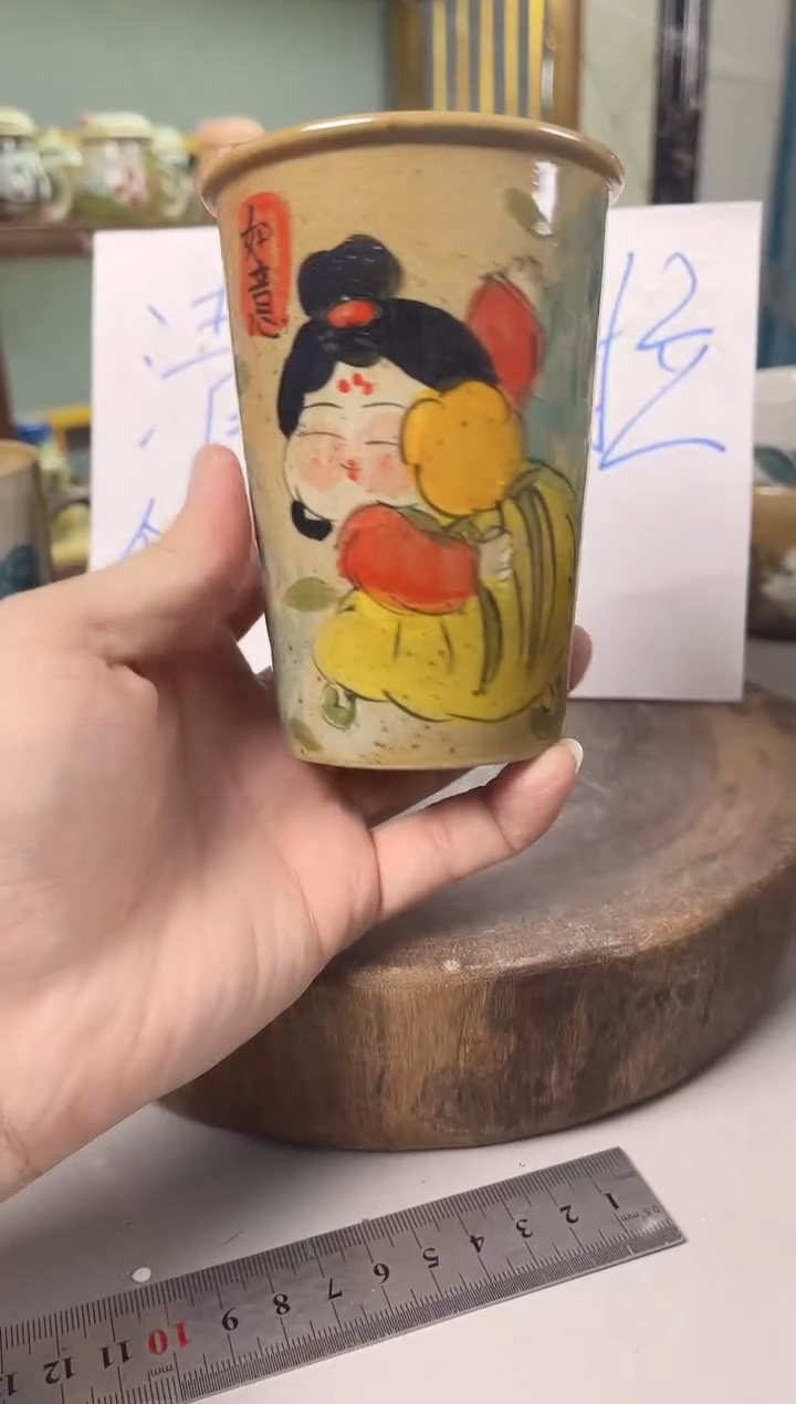 【闪购商品】瓷片手绘高温釉下彩陶瓷