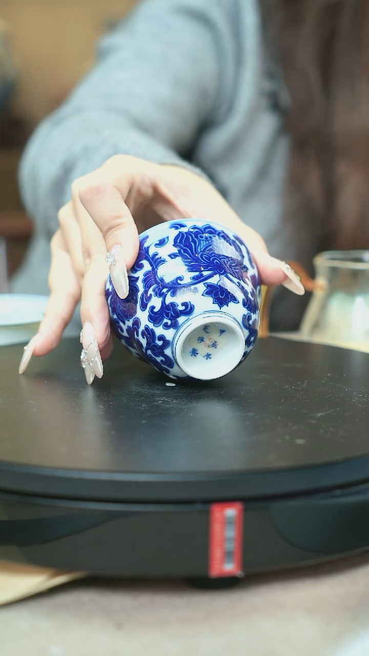 瓷片景德镇毛仔柴窑杯