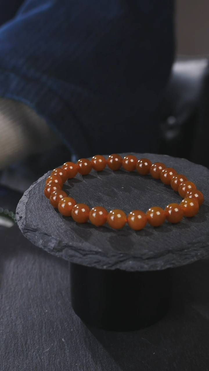 【闪购商品】和田玉手串未镶嵌和田玉全糖单圈卡8