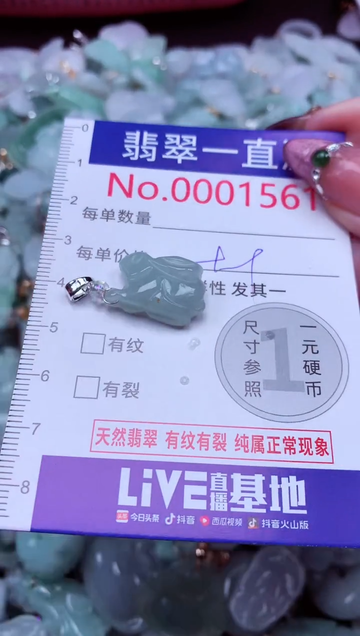 吊坠(不含链)未镶嵌翡翠1561