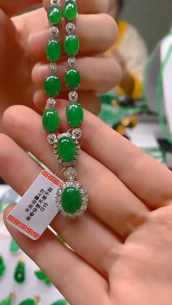 【闪购商品】翡翠颈饰18K金镶嵌新号开播，全场乱卖