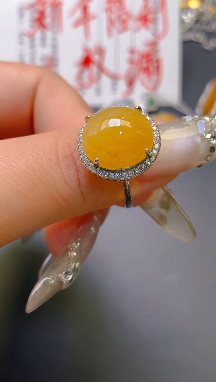 【闪购商品】翡翠耳饰银S925镶嵌天然A货翡翠1