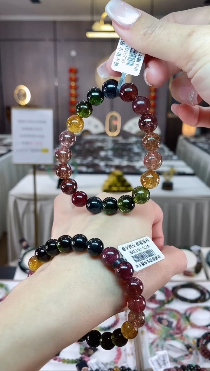 【闪购商品】碧玺单圈手串9mm+未镶嵌（多样性发一条）hon