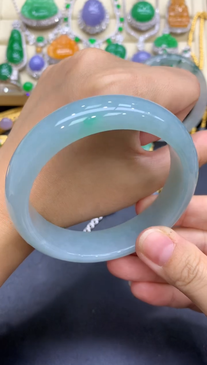 未镶嵌手镯翡翠380-中国好珍宝