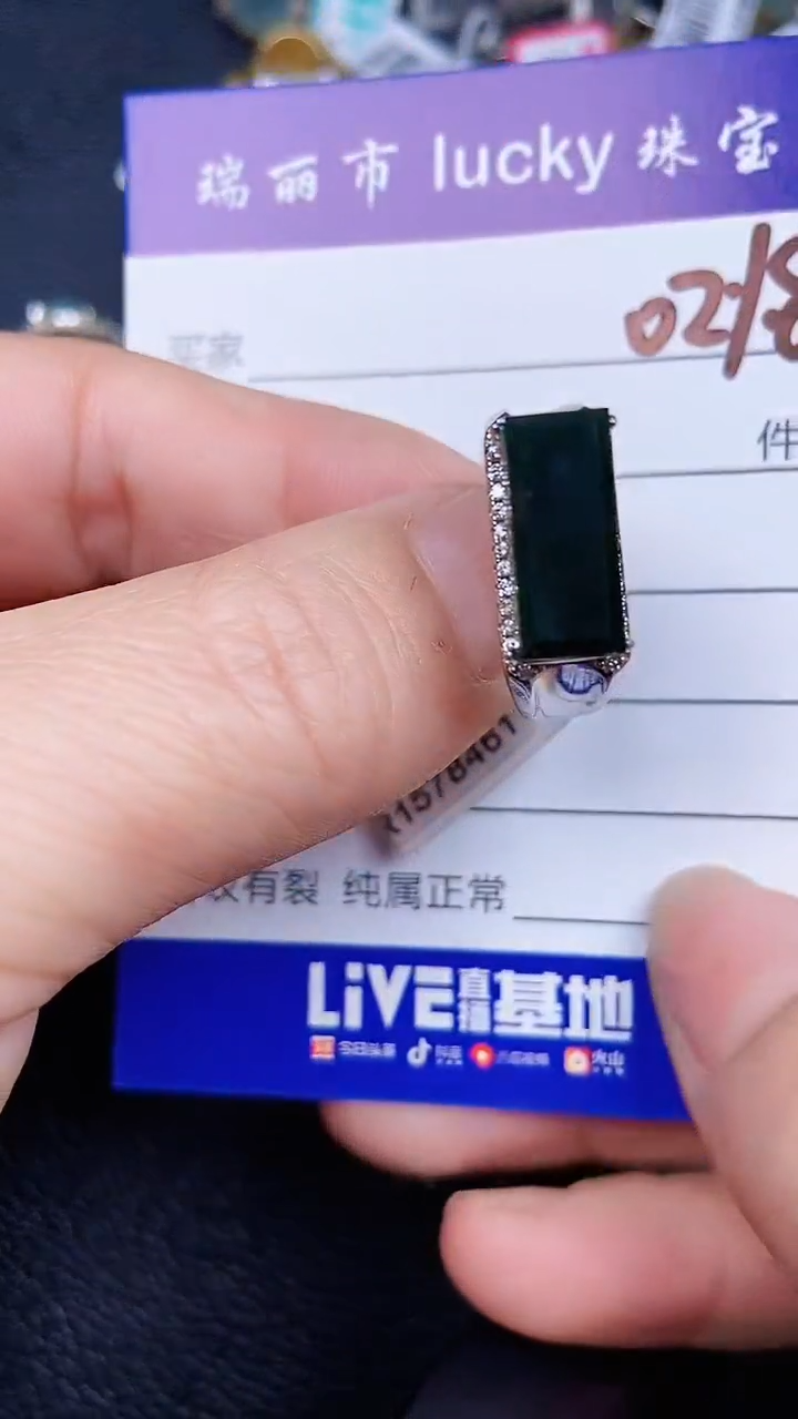 颈饰银S925镶嵌翡翠0218