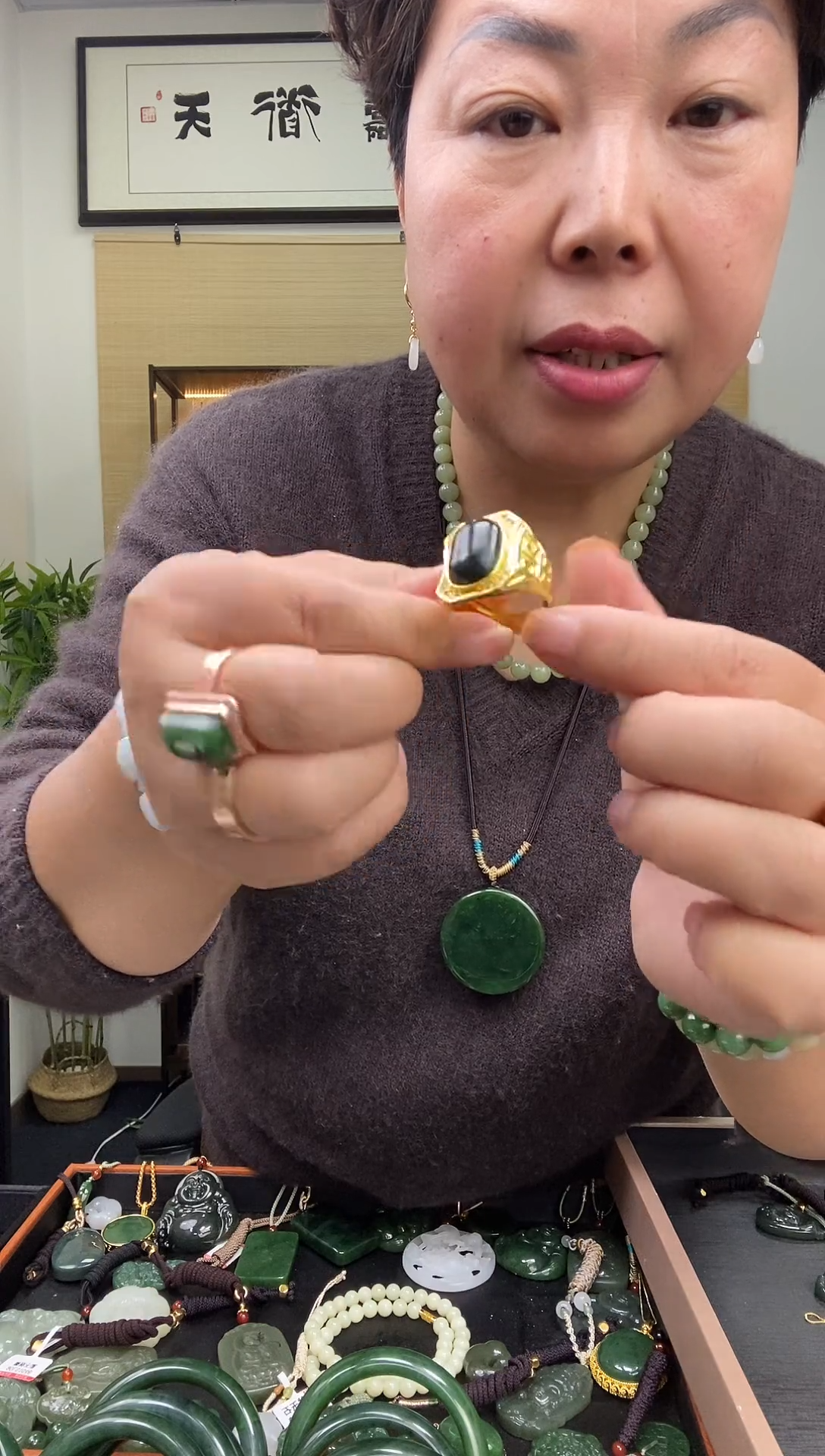 颈饰未镶嵌和田玉多样性发一  20