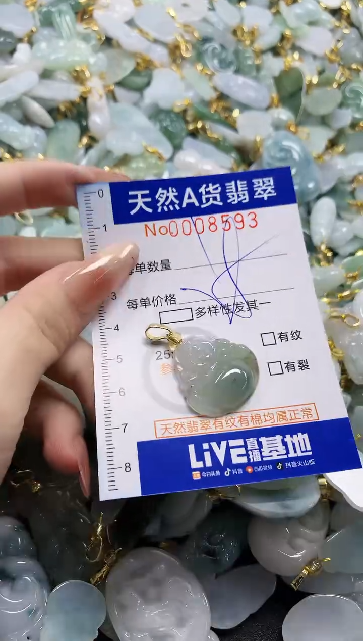 颈饰未镶嵌翡翠天然A货翡翠