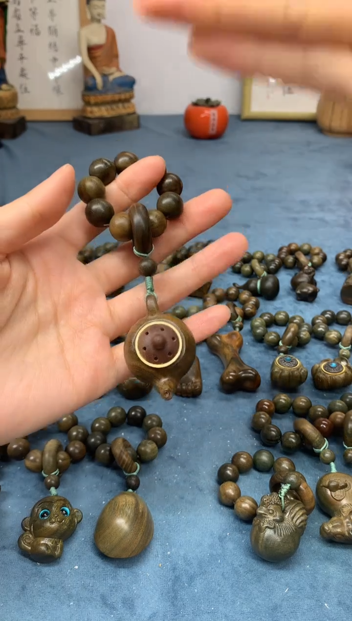 【闪购商品】维腊木（绿檀）把件把把壶香囊 送1瓶香丸