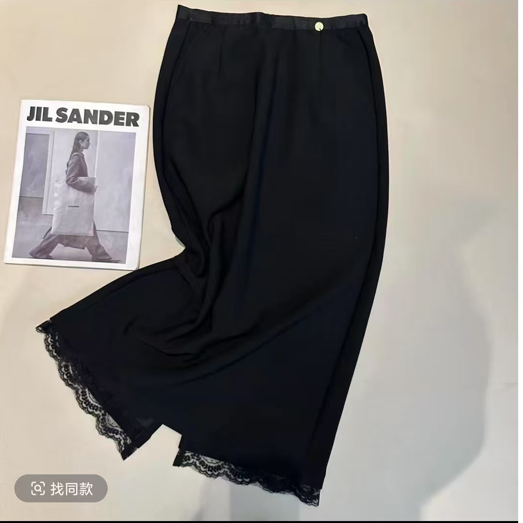 蕾丝K5512春秋设计时尚半身长裙女士设计感显瘦百