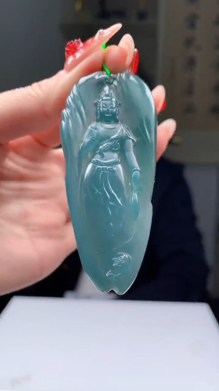 【闪购商品】定制翡翠未镶嵌1049ry-毛货挂件33