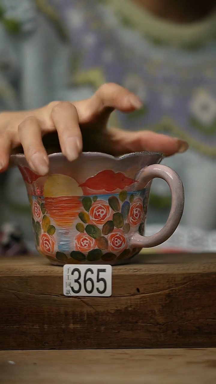 【闪购商品】瓷片油画风·彩绘·设计师石一款