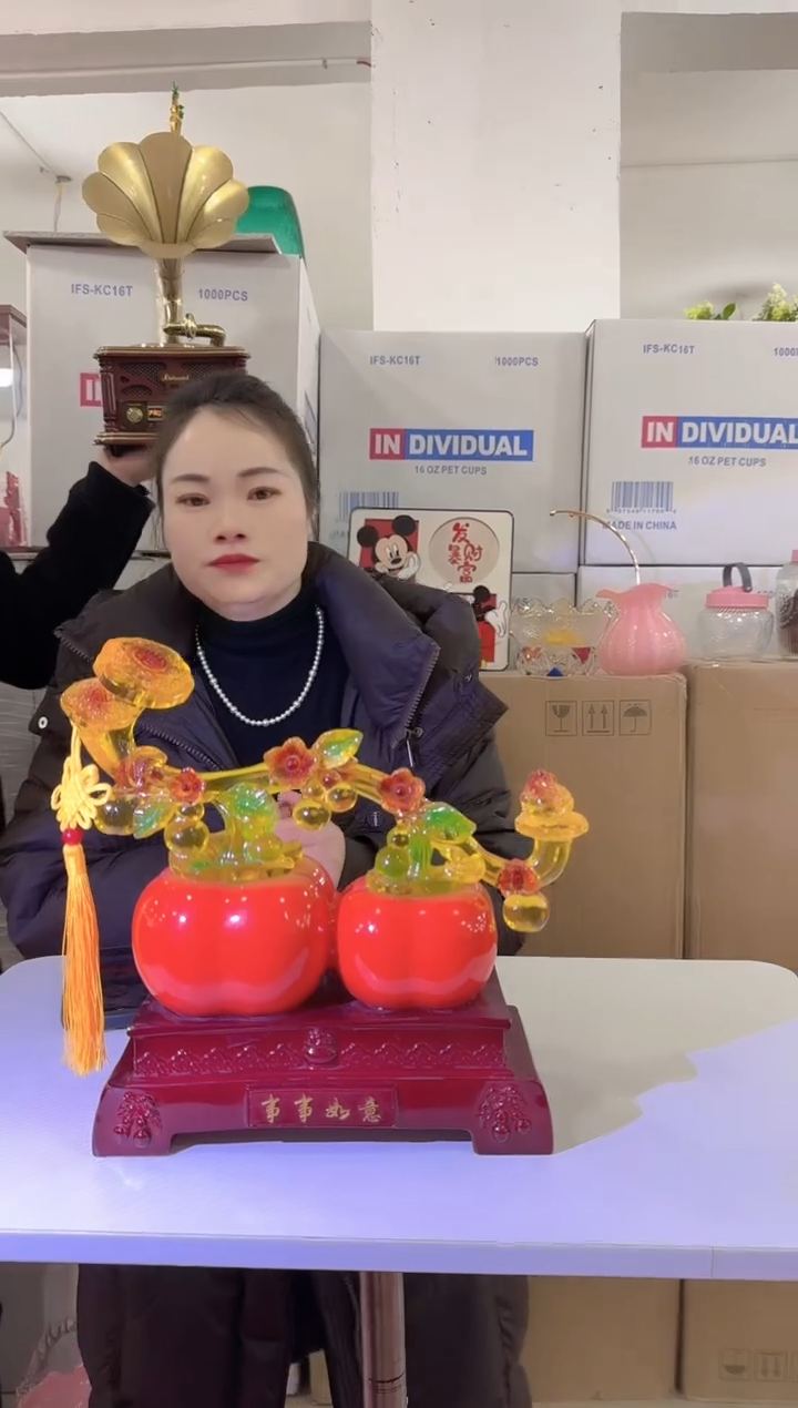 【闪购商品】无铅玻璃甄选花器-h-早32