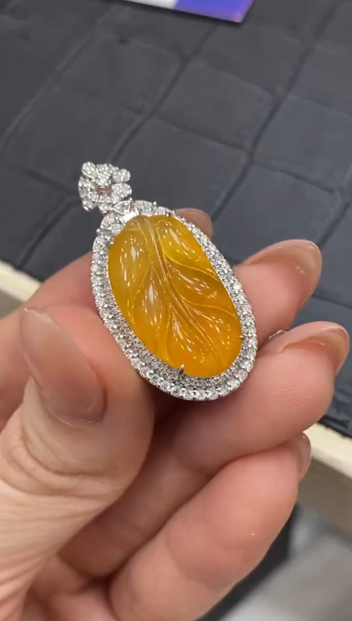 【闪购商品】翡翠颈饰18K金镶嵌收到货48小时鉴赏期（超时不退不换）