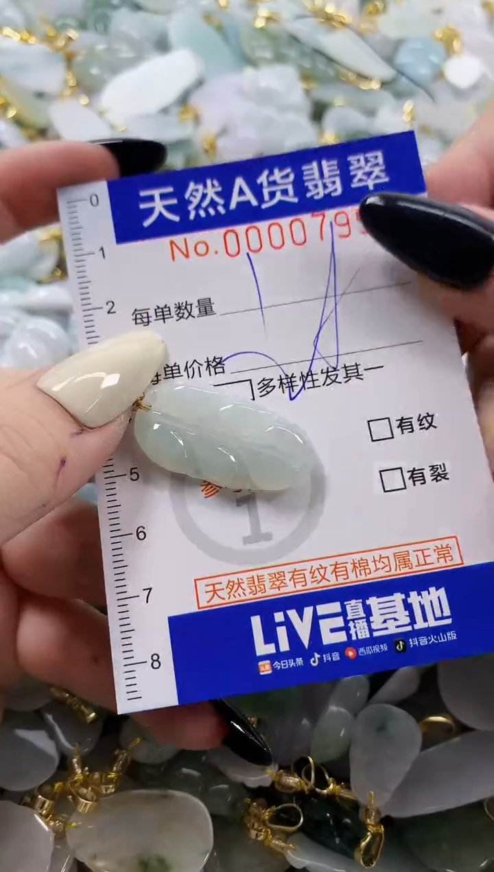 颈饰未镶嵌翡翠天然A货翡翠