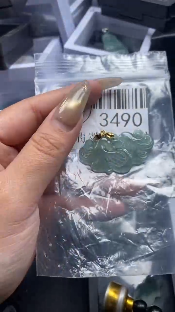 颈饰未镶嵌翡翠3490