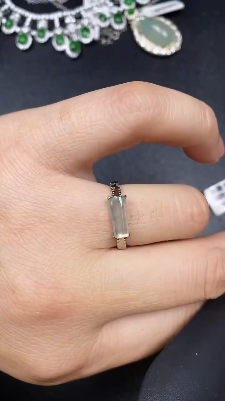 银S925镶嵌戒指翡翠1840