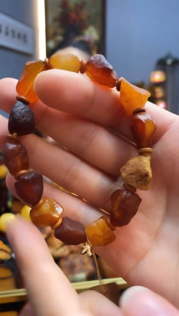 手链琥珀未镶嵌手串