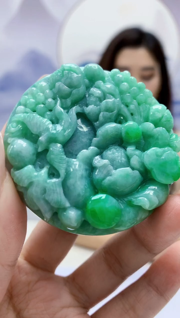 定制翡翠未镶嵌4829xx-毛货挂件25